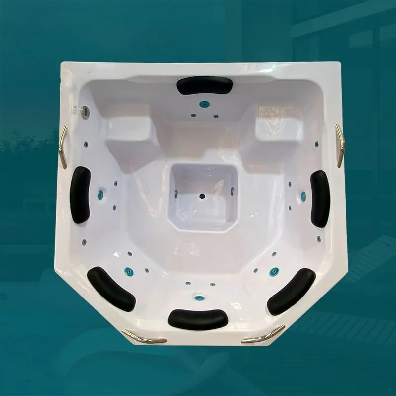 Spa Quadrado Pérola COMPLETO com hidro em acrílico