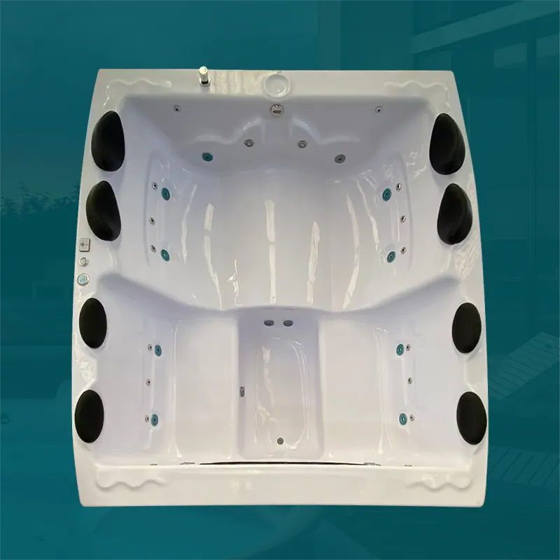 Spa Quadrado Vitória COMPLETO com hidro Em Acrílico