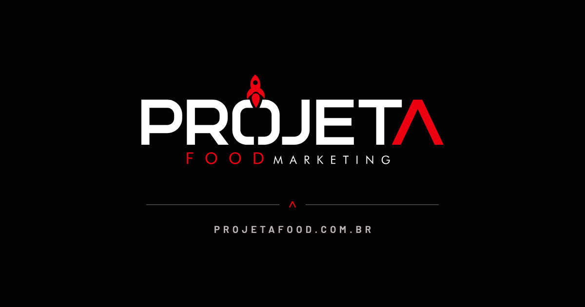 Imagem de compartilhamento padrão da Projeta Food: logotipo completo sobre Noite