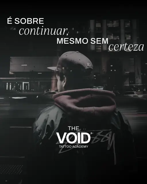 Cartaz É sobre continuar, mesmo sem certeza